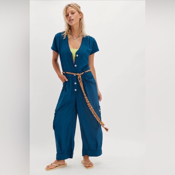 Free People Pants - FREE PEOPLE Hit The Coast Coveralls/JUMPSUIT